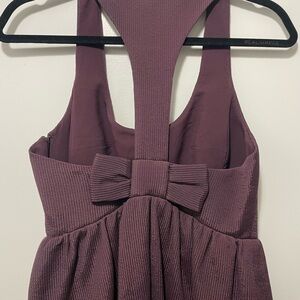 Cocktail Mauve Dress with Bow Detail